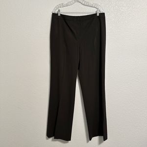 Lafayette 148 New York Menswear Wool Blend Pants Color Black Womens Size 14